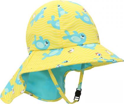 Zoocchini Παιδικό Καπέλο Υφασμάτινο Αντηλιακό Seal Κίτρινο από το Spitishop